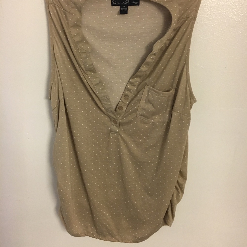 French Laundry polka dot blouse
